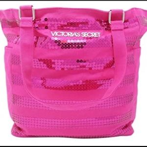 VICTORIA’S SECRET PINK SPARKLY TOTE BAG